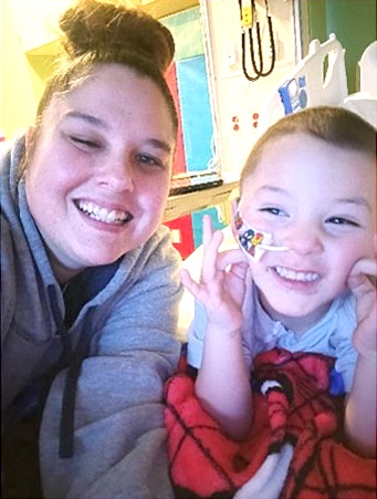 Ezra was diagnosed with hepatoblastoma liver cancer