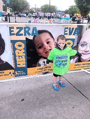 Ezra was diagnosed with hepatoblastoma liver cancer